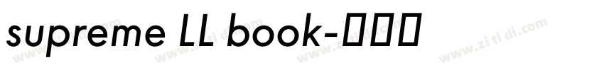 supreme LL book字体转换